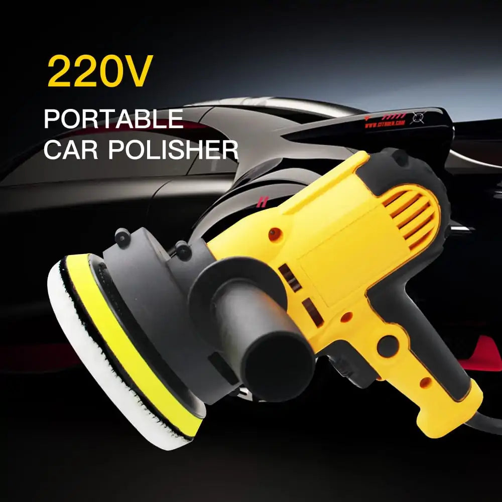 High- performance electric car polisher a flawless finish