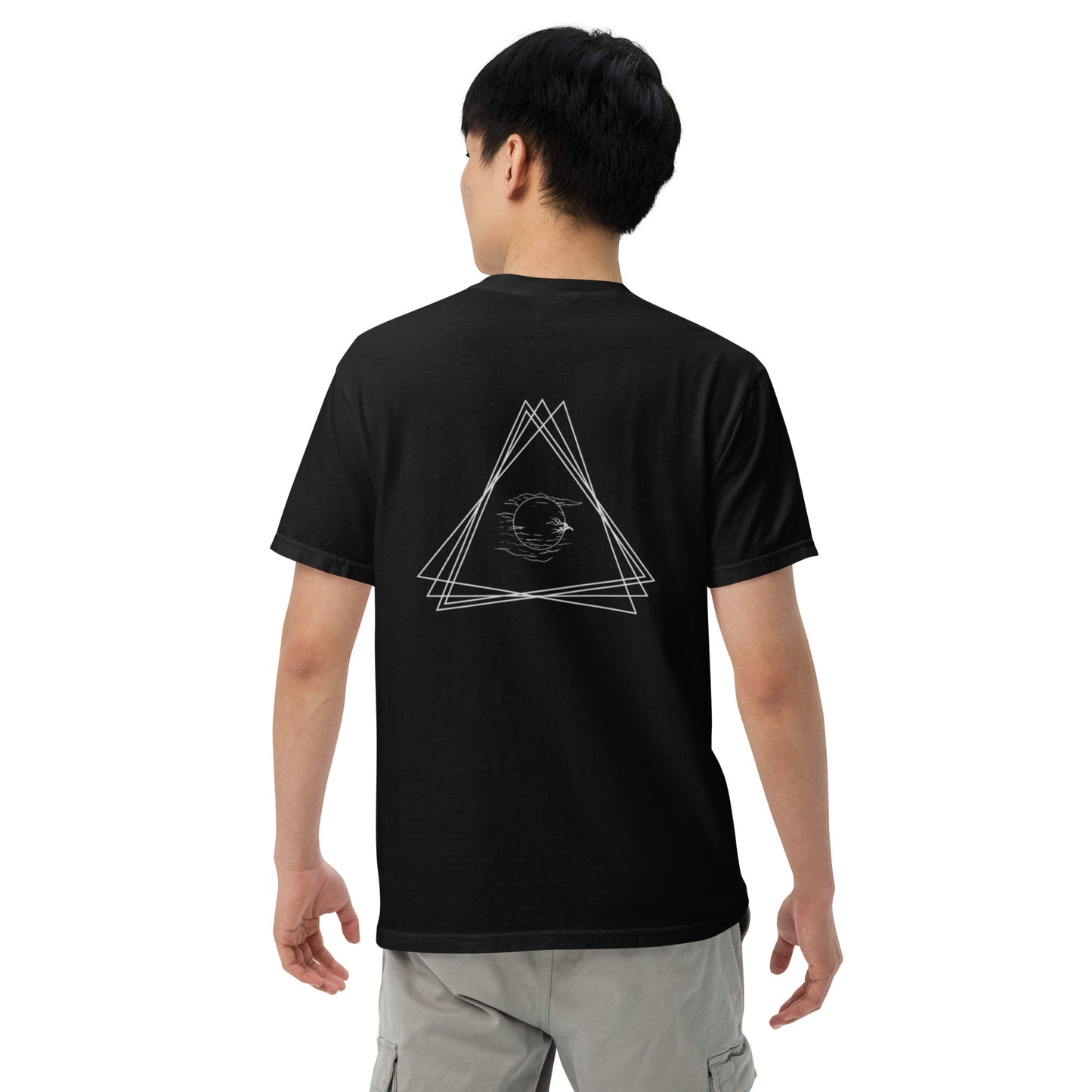 Triangle Moon Unisex garment-dyed heavyweight t-shirt