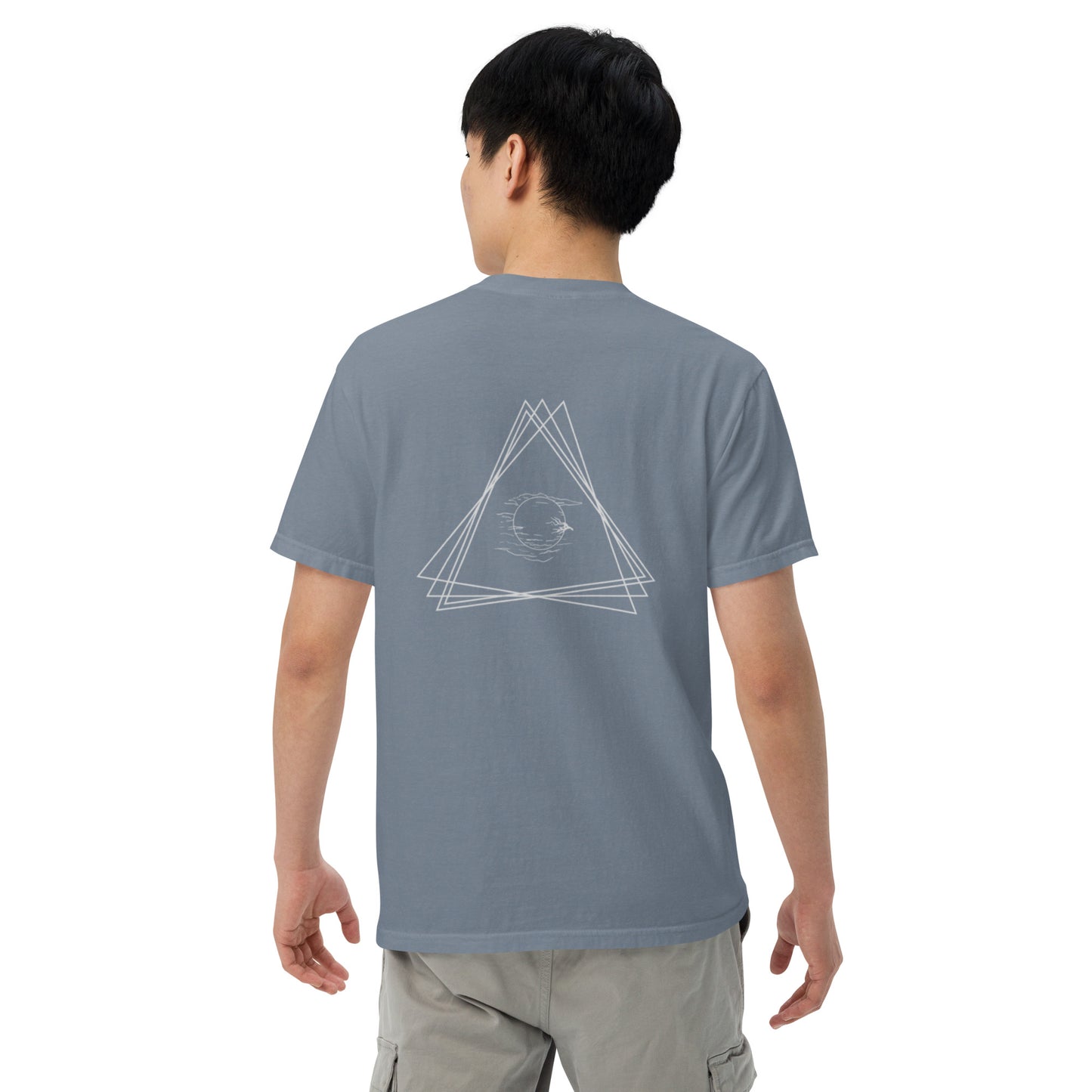 Triangle Moon Unisex garment-dyed heavyweight t-shirt