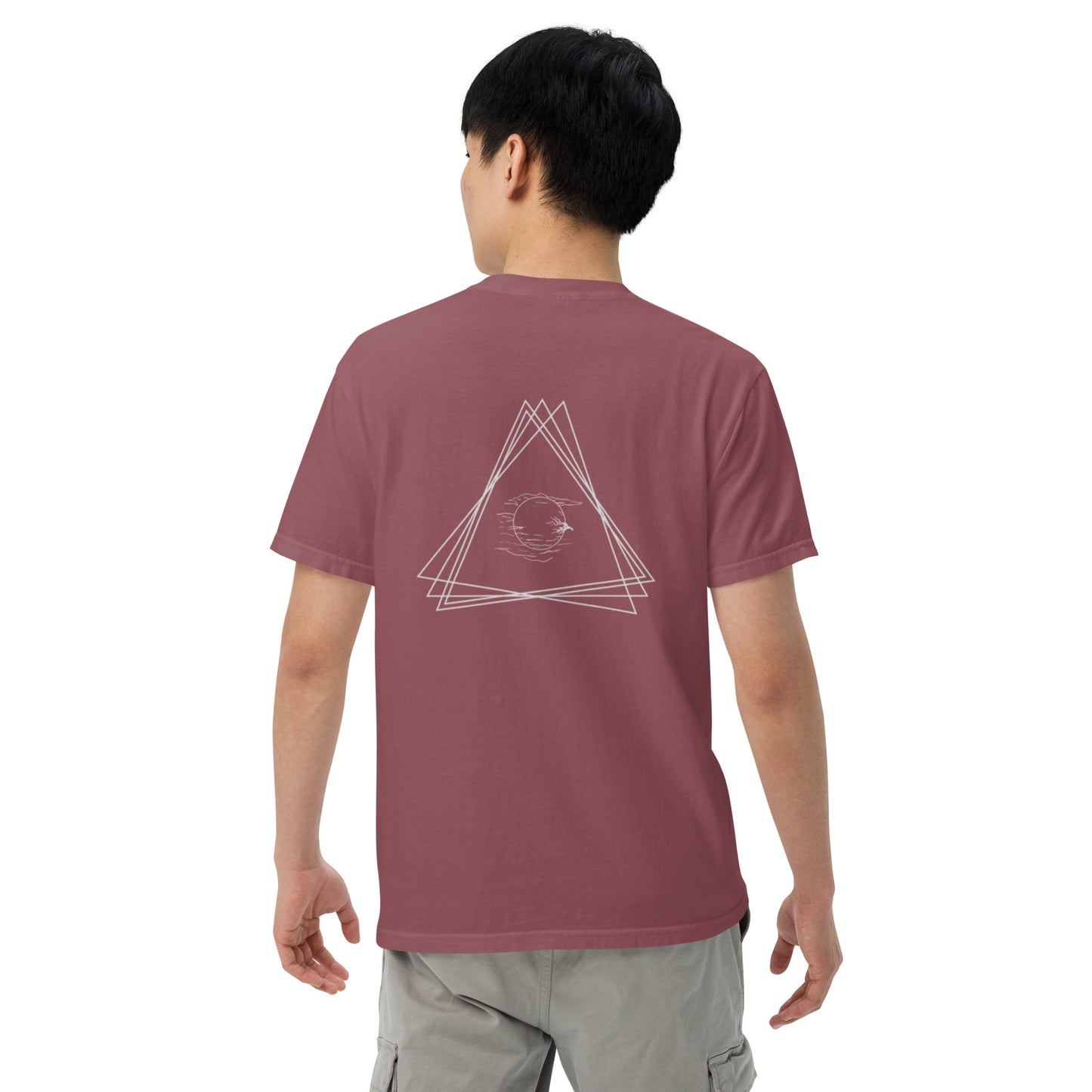 Triangle Moon Unisex garment-dyed heavyweight t-shirt