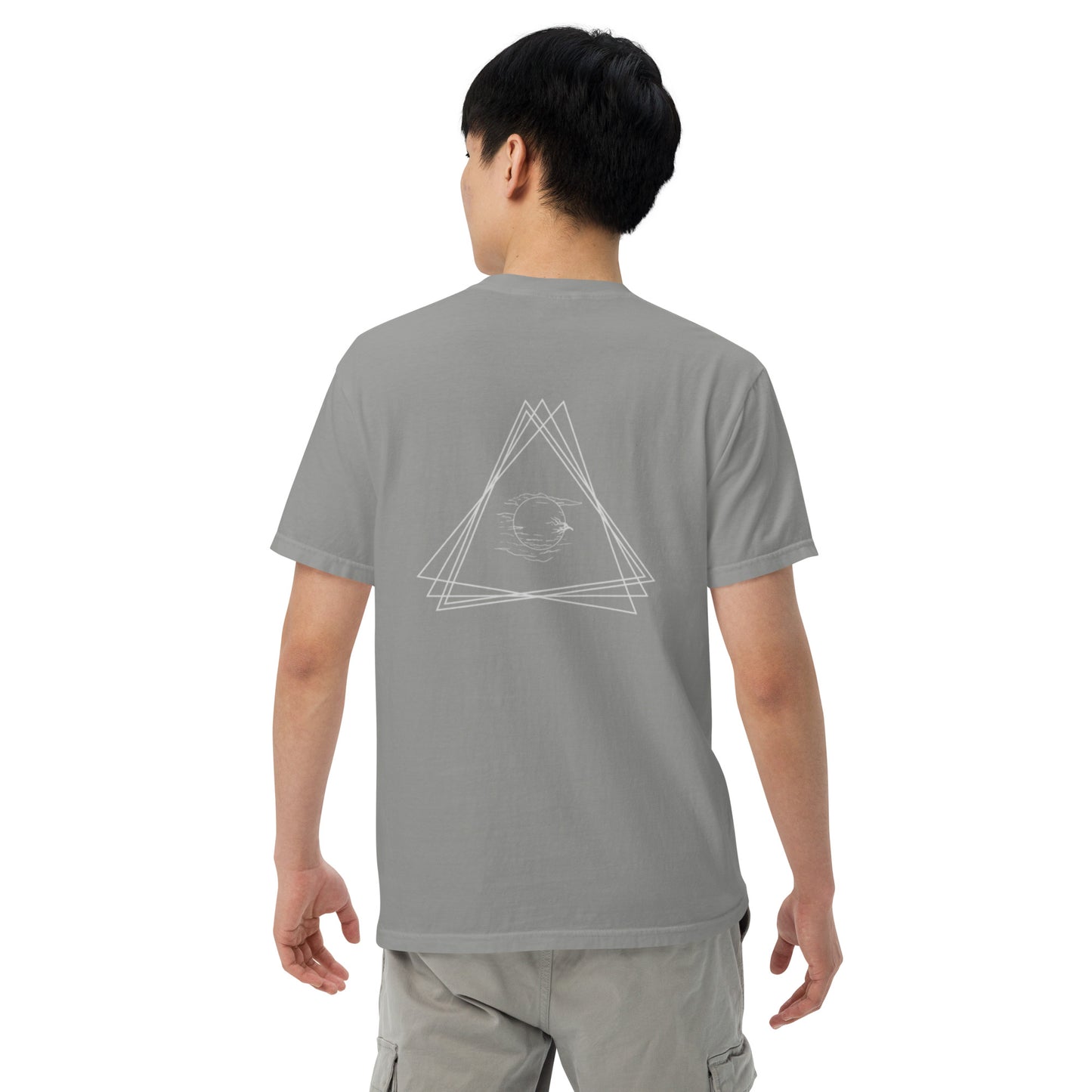 Triangle Moon Unisex garment-dyed heavyweight t-shirt