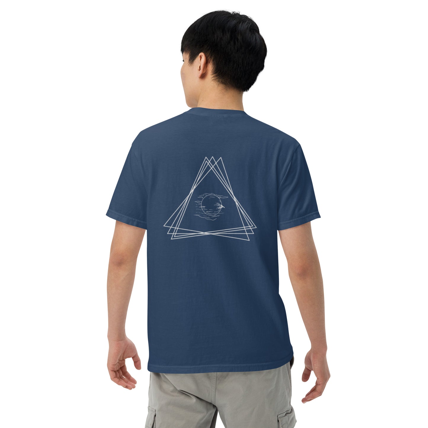 Triangle Moon Unisex garment-dyed heavyweight t-shirt