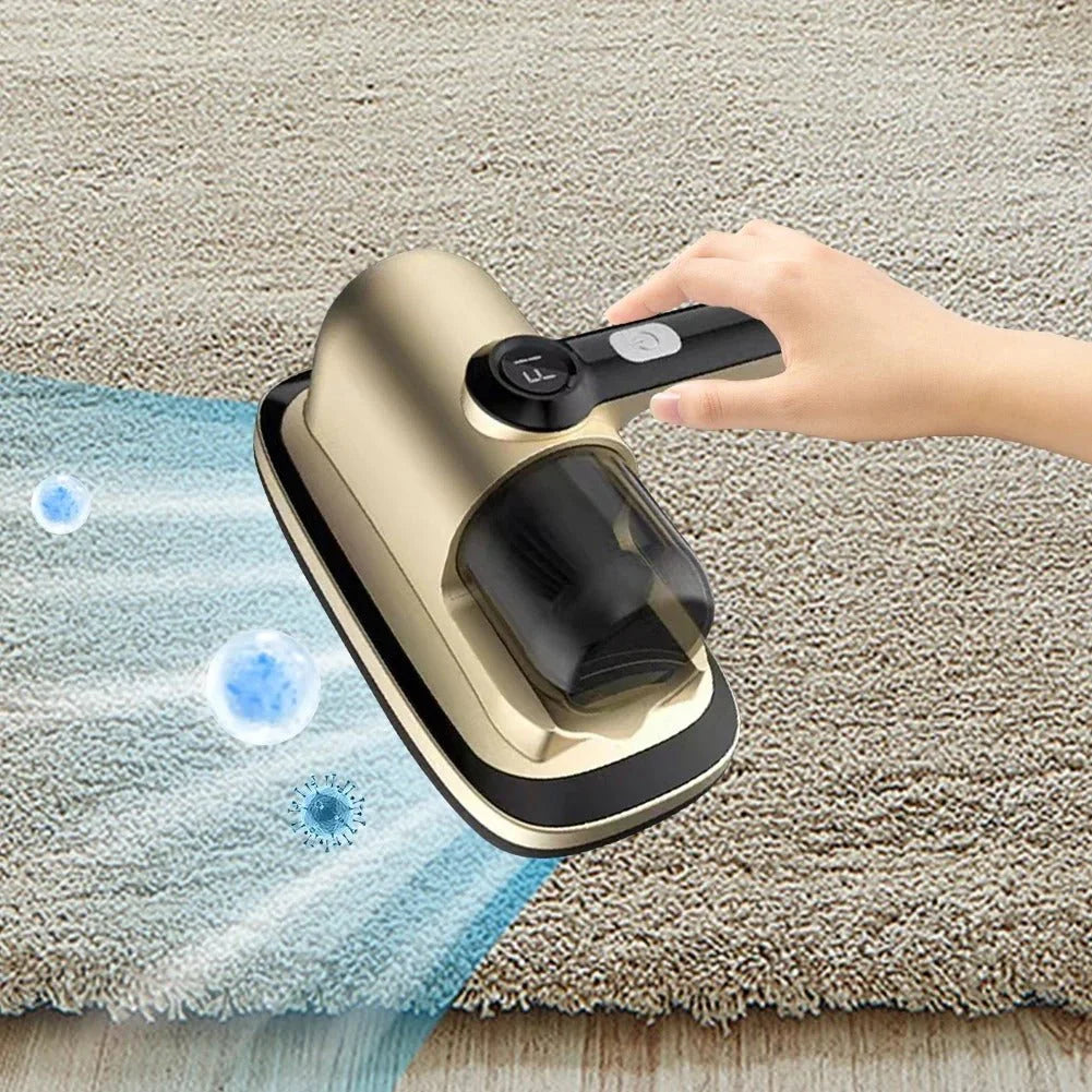 Advanced vacuum cleaner designed for eliminating mites, dust, and allergens for fabrics