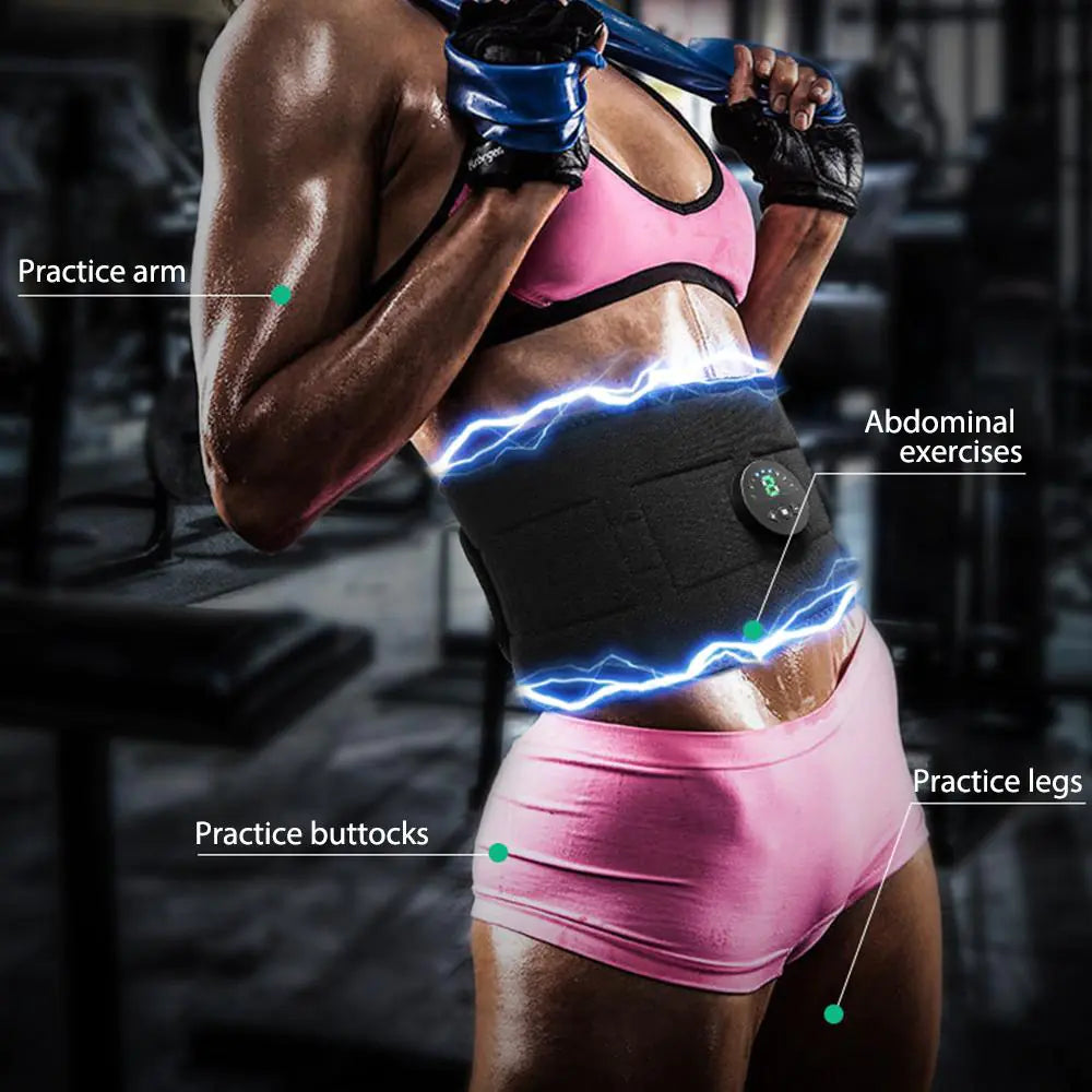 Portable fitness belt for vibration therapy and fat reduction