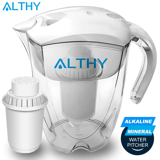 Alkaline water pitcher with ALTHY's 3.5L ionizer-healthy hydration