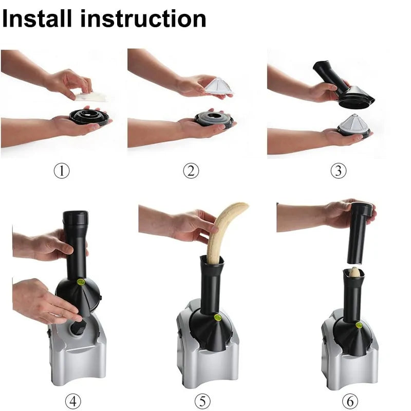 Frozen Fruit Ice Cream Maker for Smooth and Natural Fruit-Based Desserts