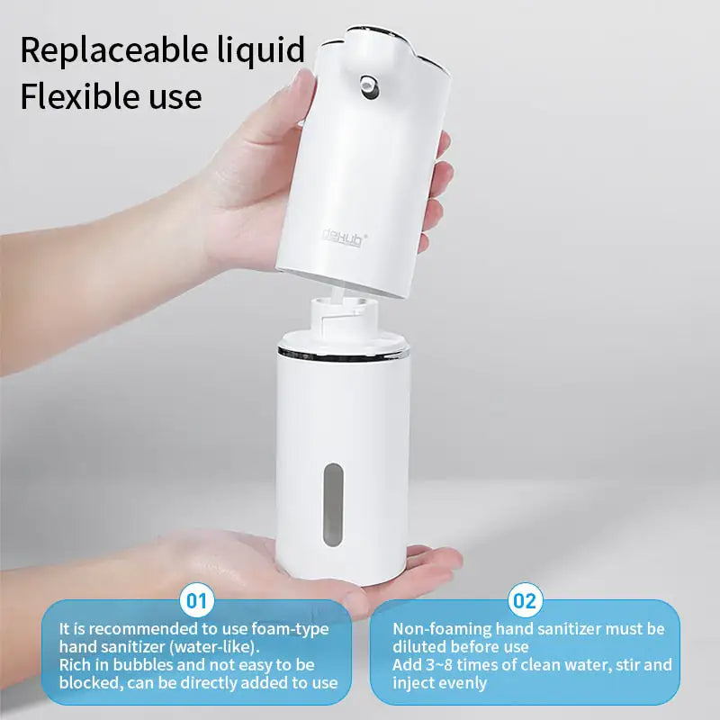 Smart hand washing machine with built-in soap dispenser for convenience